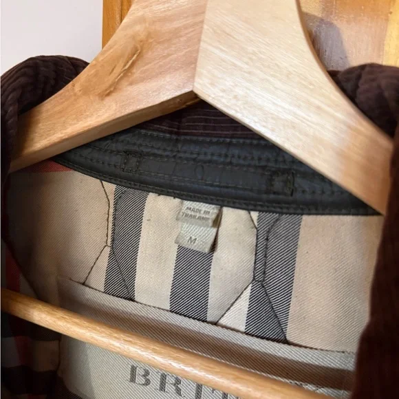 Burberry Men Green Quilted Jacket Medium - Picture 5 of 6